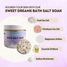 Load image into Gallery viewer, SWEET DREAMS BATH SALT SOAK 500G+