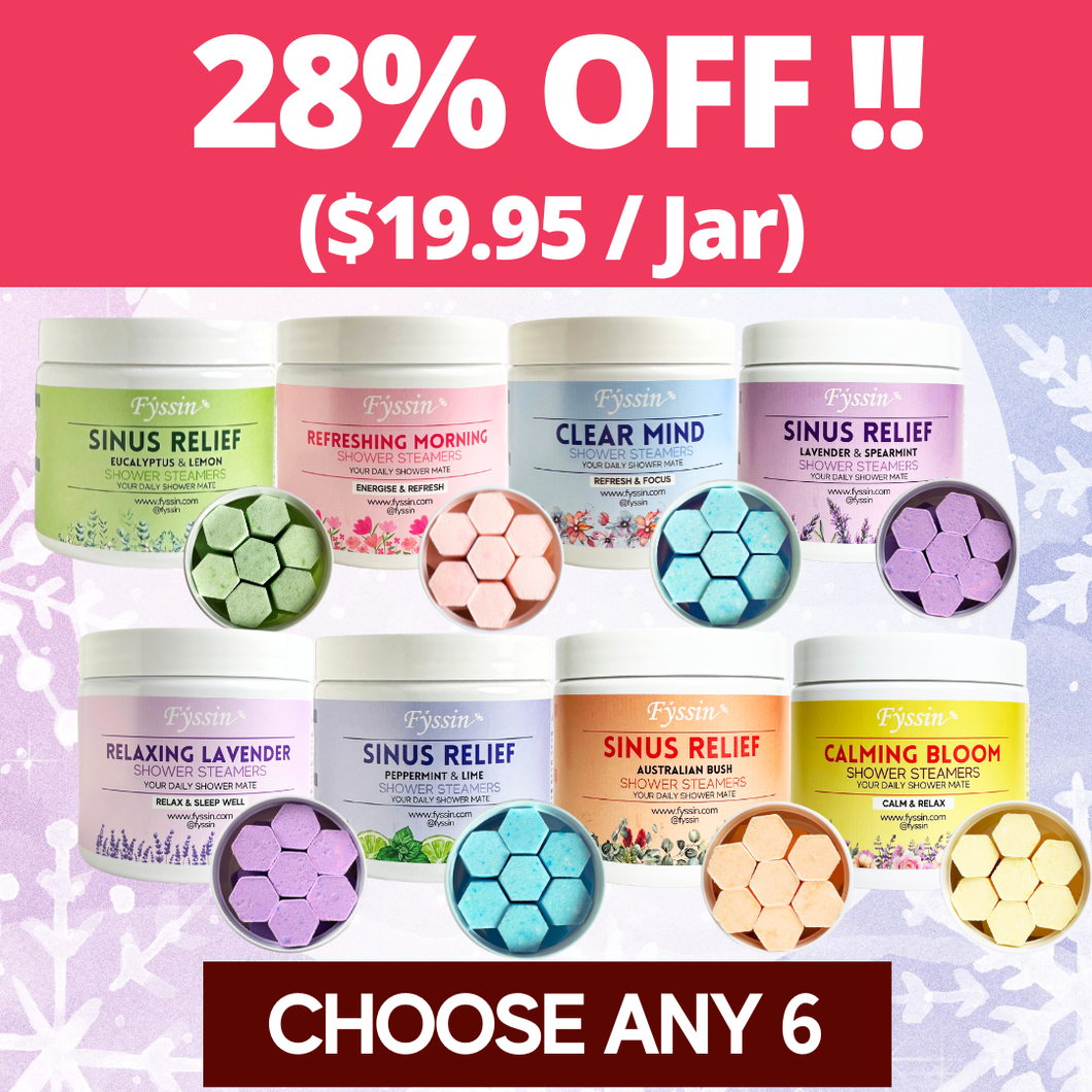 6 x SHOWER STEAMERS BUNDLE