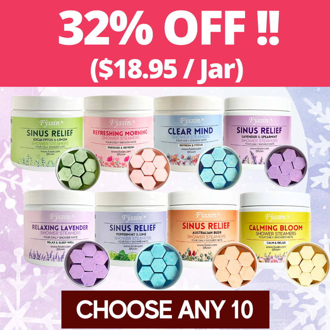 10 x SHOWER STEAMERS BUNDLE