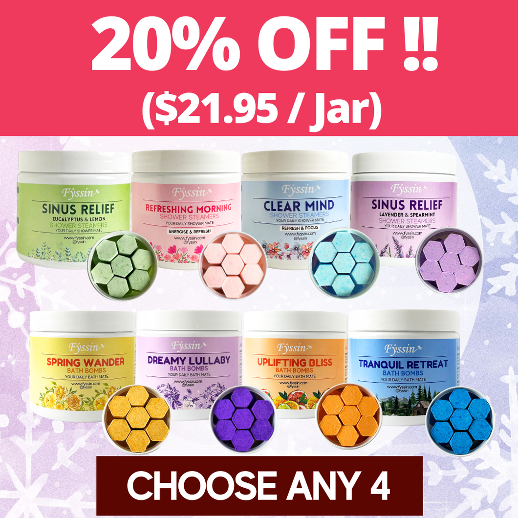 4 x SHOWER & BATH BUNDLE