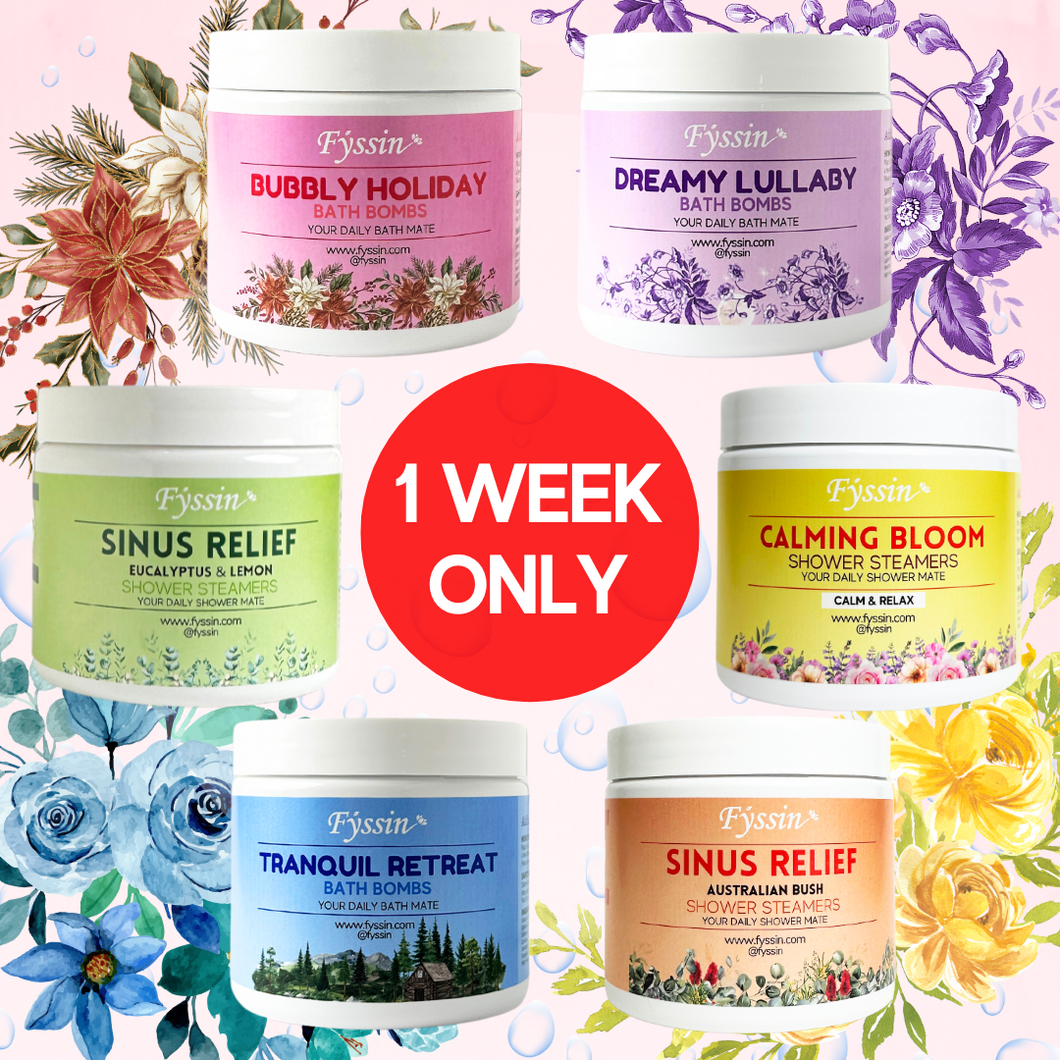 4 x SHOWER & BATH BUNDLE (1 week only)