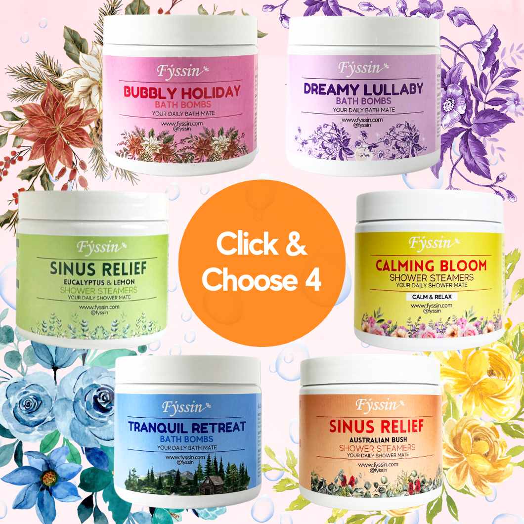 4 x SHOWER & BATH BUNDLE